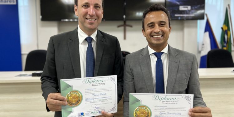 Lucas Scaramussa e Franco Fiorot são diplomados pela Justiça Eleitoral